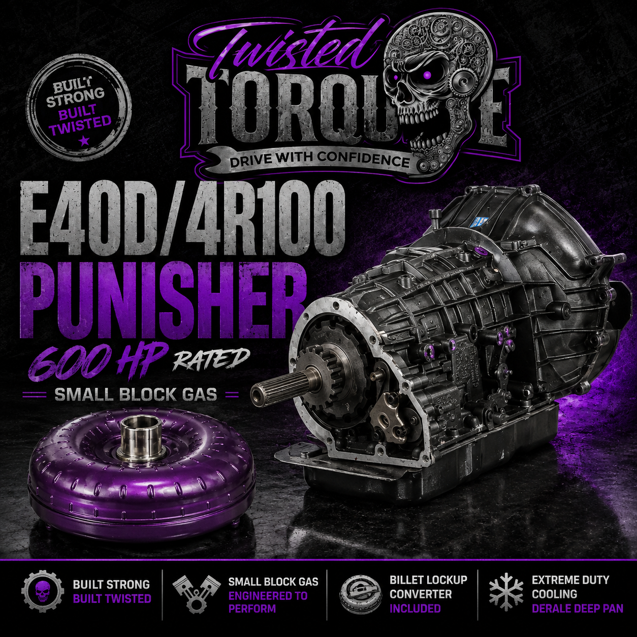Twisted Punisher™ E4OD / 4R100 Performance Transmission